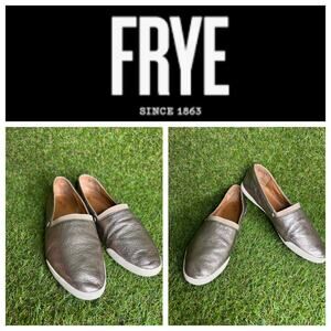 Frye Gold Mirror Melanie Slip On‎ Casual Shoe Size 8